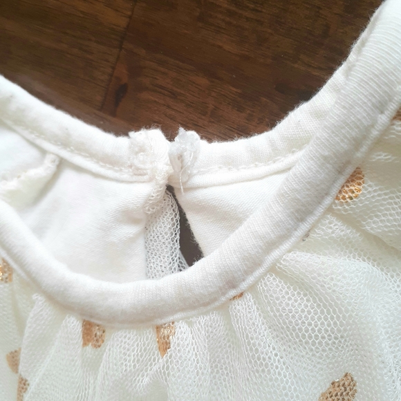 3/$25 Off-White Tulle A-line Baby Starters Dress - Picture 4 of 8
